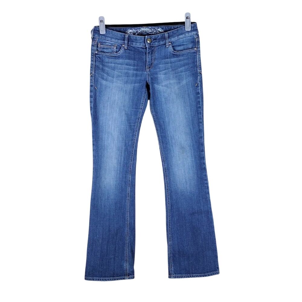 Express Stella Jeans Women’s 6R Blue Bootcut Low Rise Stretch Denim Regular Fit